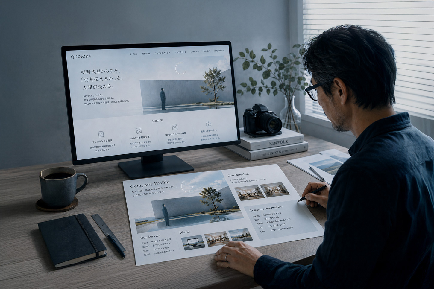 サイト制作中のイメージ