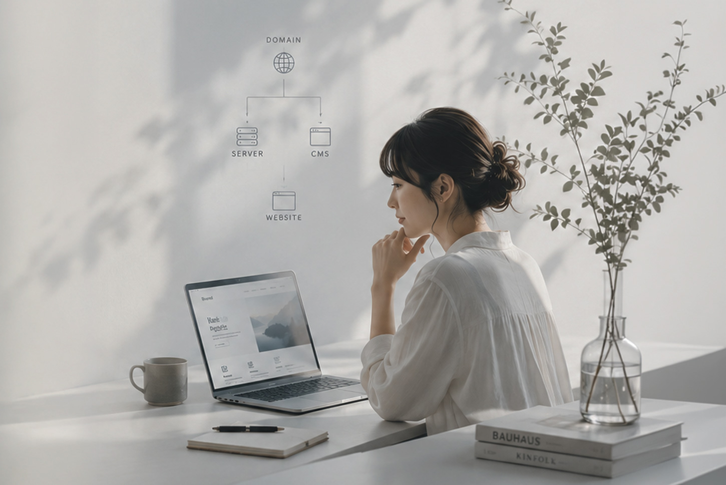 AI時代に企業がブログ記事を蓄積し活用するイメージ