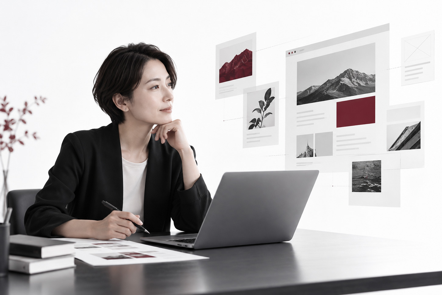 企業サイトのリノベーションを表現したビジュアル